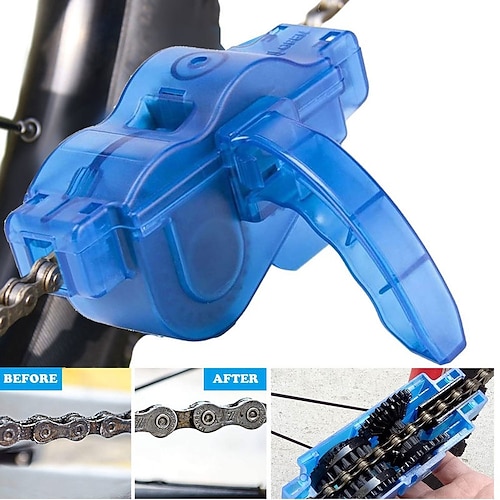 

Portable Bicycle Chain Cleaner Scrubber Wash Tool Mountain Cycling Cleaning Kit Outdoor Accessory