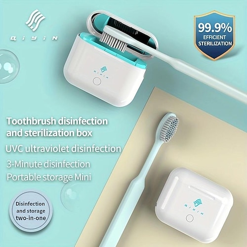 

Portable UV Light Toothbrush Sanitizer - Protect Your Teeth and Gums with Sterilized Bristles