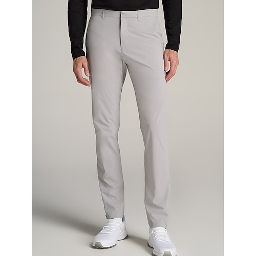 

Men's Trousers Chinos Chino Pants Pocket Plain Comfort Breathable Outdoor Daily Going out Cotton Blend Fashion Casual Black Light Grey