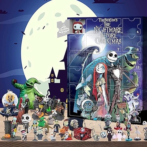 Nightmare Before Christmas Official Movie Trailer Toys & Advent Calendar  AdventureFun Toy review! 
