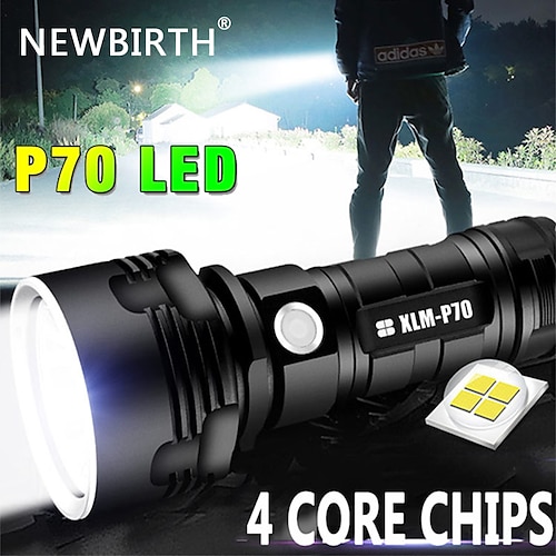 

Superleichte LED-Taschenlampe mit großer Reichweite, l2 xhp70.2, taktische Taschenlampe, wiederaufladbar, USB, Linterna-Scheinwerfer, wasserdichte Lampe, ultrahelle Laterne, Camping