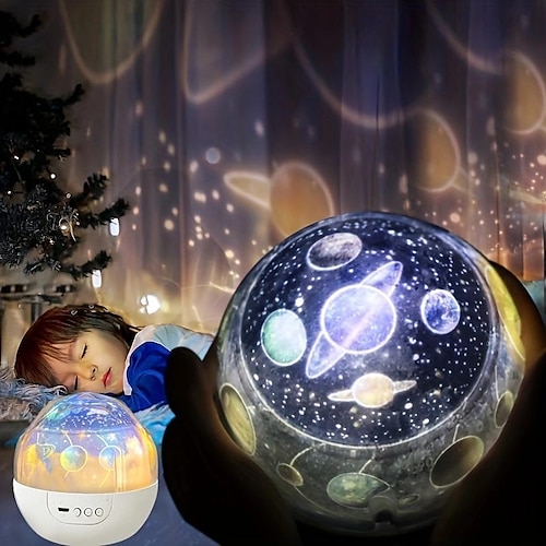 

Color Magic Diamond Projection Lamp Dream Universe Starry Sky Lamp Smart Rotating Led Night Light Creative Usb Lamp