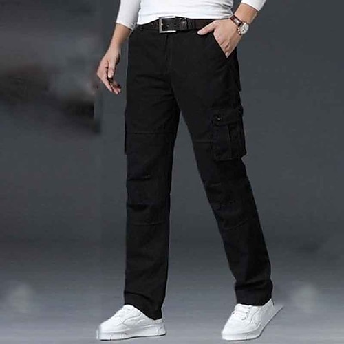 Elasticated Waist Work Pants Chino Trousers Thin Mens Casual Cargo Joggers  Bottoms | Wish