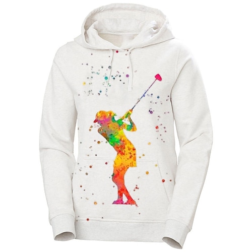 

Hombre Mujer ropa de golf Sudadera con capucha de golf Jersey de golf Transpirable Secado rápido Con bolsillos Manga Larga Ropa de golf ropa de golf Ajuste regular Impreso Primavera Otoño Tenis Golf