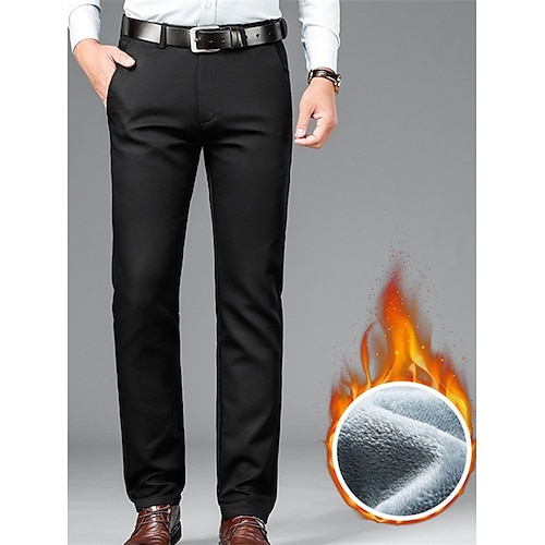 

Homme pantalon de costume Pantalon en molleton Pantalons d'hiver Pantalon Pantalon de costume Poche Plein Confort Respirable Extérieur du quotidien Sortie Mode Décontractées Noir Vert Véronèse