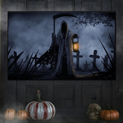 

halloween mur art toile fantôme imprime et affiches photos tissu décoratif peinture pour salon photos pas de cadre