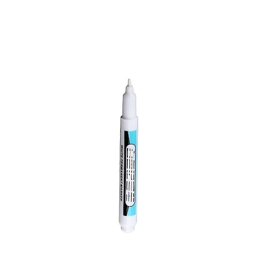 Acheter 8/4/2/1 pièces ensemble de stylos de peinture permanents blancs pour  bois roche plastique cuir verre pierre métal toile céramique marqueur de  trou profond 0.7mm/1.0mm/2.5mm