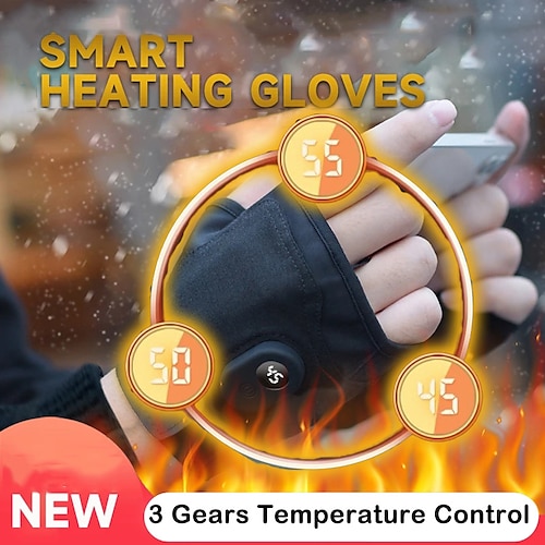 

gants chauffants intelligents avec affichage numérique intelligent - gardez vos mains au chaud et confortables tout au long de l'hiver