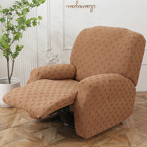 

Housse de fauteuil inclinable housse de canapé inclinable extensible housse de fauteuil housse de canapé lavable avec protection de poche pour animal de compagnie, chiens (1 housse de dossier, 1