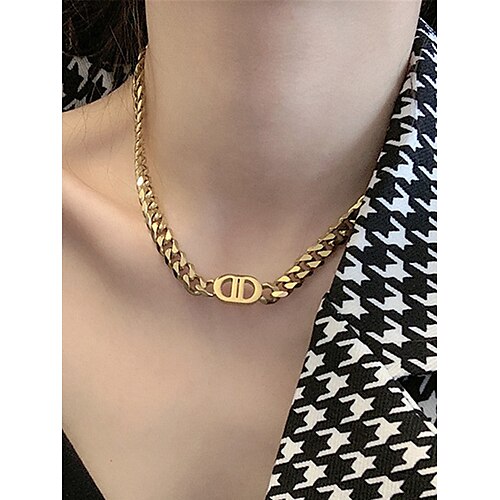

Femme Colliers Mode Extérieur Lettre Collier