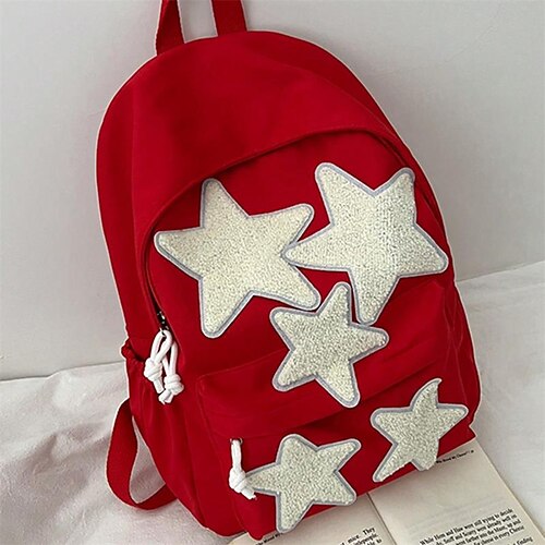 

mochila funcional média decoração em estrela para mochila escolar mochila ao ar livre leveportátil