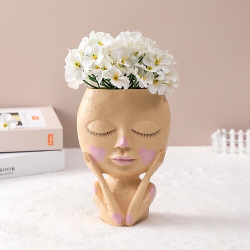 Face Planter Pots Head Planters for Indoor Plants, Face Flower Pot Home  Decor