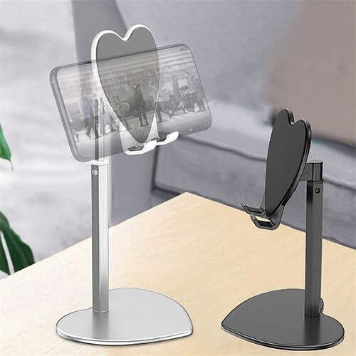 

Soporte universal ajustable para tableta, escritorio para teléfono móvil de escritorio en forma de corazón