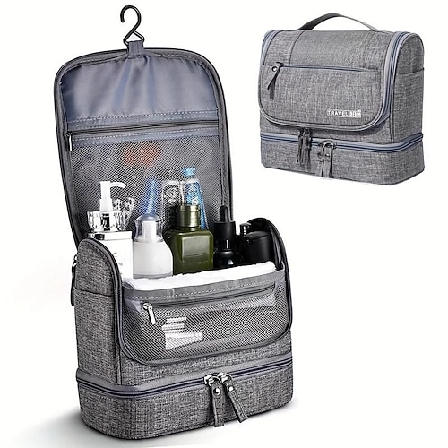 

bolsa de higiene de viagem, bolsa de armazenamento portátil de viagem de separação seca e molhada masculina, bolsa cosmética, bolsa de roupa de lavagem e cuidados de viagem