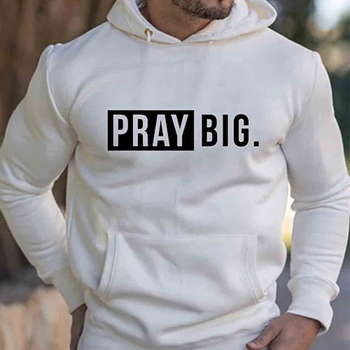 

Herren Hoodie Sweatshirt Kapuze Schwarz Weiß Blau Mit Kapuze Buchstabe Grafik-Drucke Bedruckt Täglich Sport Strassenmode Designer Basic Frühling Herbst Bekleidung Kapuzenpullover Sweatshirts