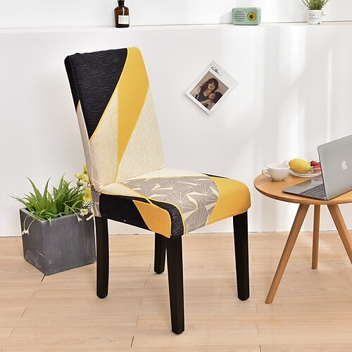 

Funda elástica para silla de comedor, funda suave para asiento de silla, protector de muebles lavable duradero para fiesta en el comedor