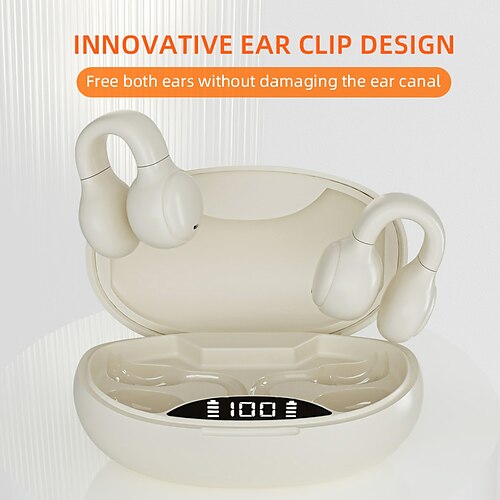 

NIA LX01 Écouteurs sans fil TWS Casques oreillette bluetooth 耳夹 Bluetooth 5.3 Conception Ergonomique Stéréo Avec boîte de recharge pour Apple Samsung Huawei Xiaomi MI Fonctionnement Usage quotidien