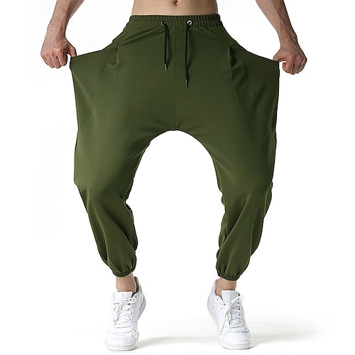 Men's Sweatpants Joggers Trousers Harem Pants Drawstring Elastic