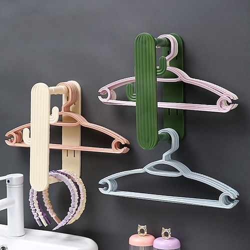 

Scalable Clothes Rack Storage Device Without Punching Household Balcony Wall Hanging Clothes Rack Sorting Rack Multifunctional Storage Rack 1PC