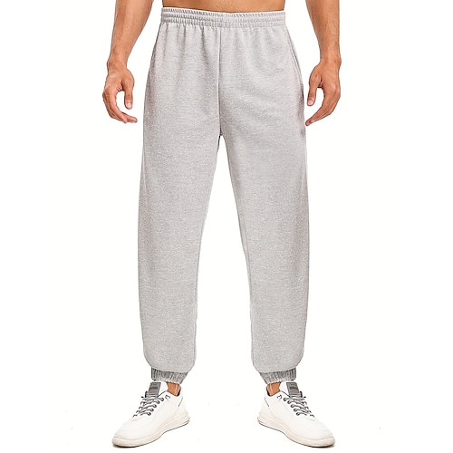 

Herren Jogginghose Trainingshose Jogginghose Jogger Hose Hosen Elastische Taille Glatt Komfort Atmungsaktiv Outdoor Täglich Ausgehen 100% Baumwolle Modisch Brautkleider schlicht Schwarz Blau