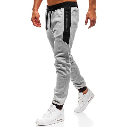 

Herren Jogginghose Trainingshose Jogginghose Jogger Hose Hosen Tasche Glatt Komfort Atmungsaktiv Outdoor Täglich Ausgehen Modisch Brautkleider schlicht Schwarz Hellgrau