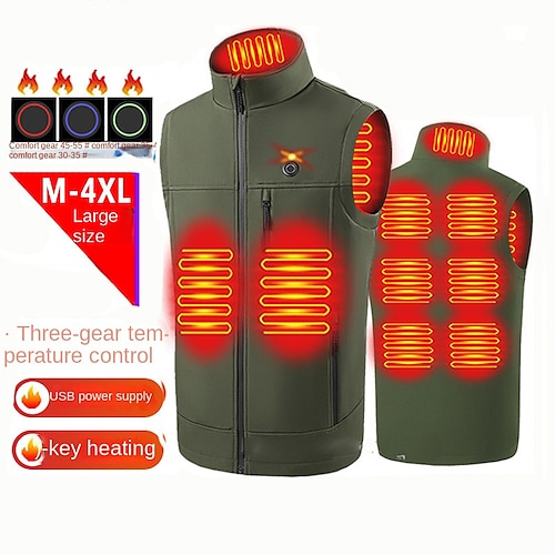 

9 beheizte Weste Bereich elektrische Jacke Herren und Damen beheizte Jacke beheizte Jacke USB beheizte Jacke Camping