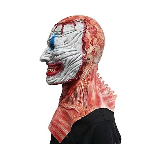 Halloween Scary Skull Joker Jason Mask Friday the 13th Double Layer Mask  Latex