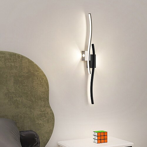 

Applique murale LED 80 cm - Bande linéaire minimaliste d'intérieur - Support mural long - Décoration d'intérieur - Luminaire mural d'intérieur - Pour salon, chambre à coucher - Blanc chaud 110-240 V