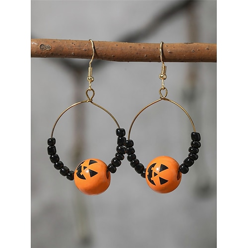 

Femme Boucles d'oreille Spéciale Halloween Potiron Boucle d'oreille