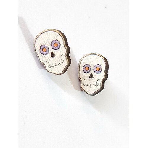 

Damen Ohrringe Cool Halloween Totenkopf Motiv Ohrring