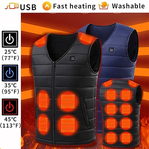 

Chaleco con calefacción de 16 áreas, chaquetas con calefacción eléctrica para hombres y mujeres, ropa deportiva, abrigo con calefacción, abrigo con calor de grafeno, chaqueta con calefacción USB para