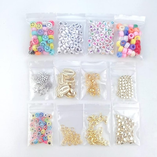 7000Pcs Clay Beads for Bracelets Making,6mm 24 Colors Flat Round Polymer  Clay Heishi Beads with Pony Beads