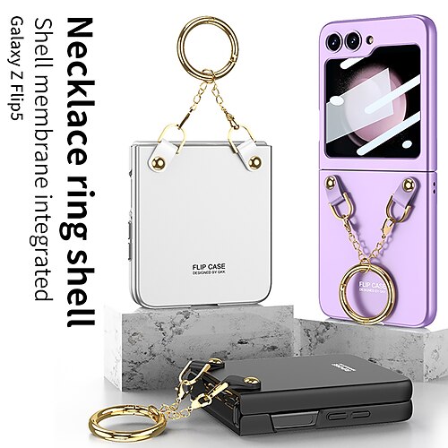 

teléfono Funda Para Samsung galaxia Z Flip 5 Funda Trasera Portátil y protector de pantalla Ultrafina ordenador personal