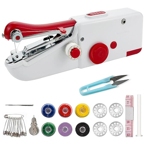 Handheld Sewing Machine, Mini Sewing Machine for Quick Stitching, Electric  Portable Sewing Machine for Beginners, Hand held Sewing Device for DIY,  Fabrics, Clothes, Home and Travel 2024 - $12.99