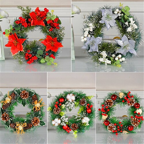 

guirlanda de natal porta pendurada simulação pinhão guirlanda de férias suprimentos de decoração