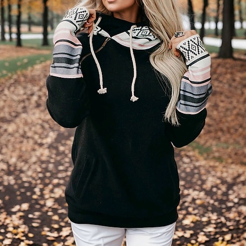 

Mujer Sudadera con capucha de golf Mantiene abrigado Resistente al Viento Transpirable Manga Larga Ropa de golf ropa de golf Con Capucha Bolsillo delantero Color sólido Primavera Otoño Tenis Golf