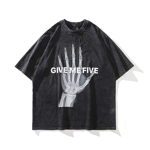 

punk gothique t-shirt surdimensionné lavé à l'acide t-shirt imprimé graphique t-shirt unisexe pour hommes femmes garçons enfant estampage à chaud décontracté quotidien