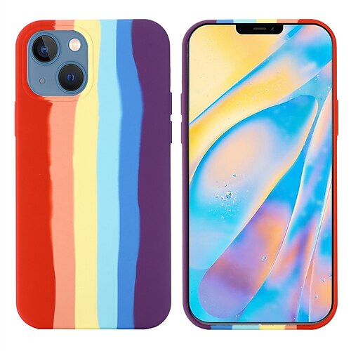 

téléphone Coque Pour Apple iPhone 15 Pro Max Plus iPhone 15 Pro Max Plus 14 13 12 11 X XR XS 8 7 Étui en silicone liquide Motif Antichoc Lignes / Vagues Silicone