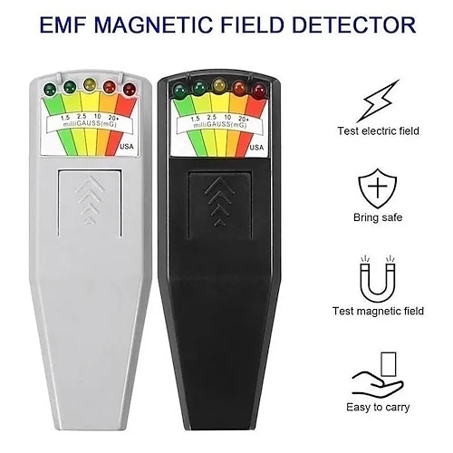 

Kii k2 medidor emf detector de campo magnético caça fantasma campo eletromagnético emf gauss medidor 5 led