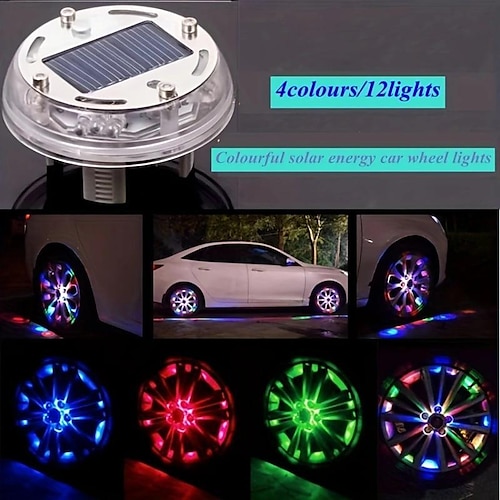 

Led Solar Wheel Lights, Colorful Wheel Lights, Tire Lights, Car Decoration Lights, Factory Direct Wholesale