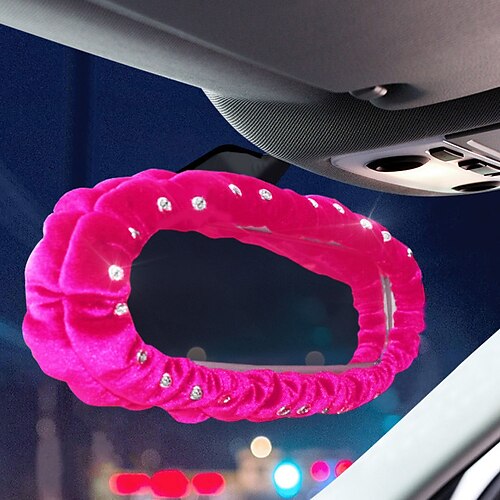 set di accessori interni per auto da donna bling, copertura