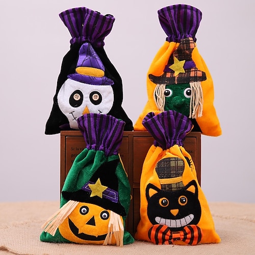 

Fournitures décoratives d'halloween sac à main créatif non tissé festival des enfants citrouille sac cadeau fête habiller