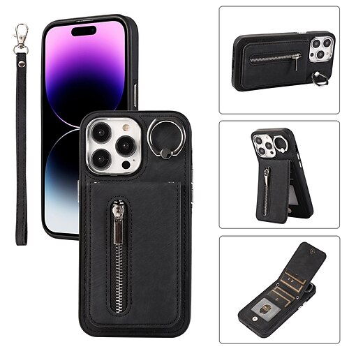 For iPhone 14 Pro Max 13 12 11 Plating TPU Crossbody Lanyard Magnetic Case  Cover