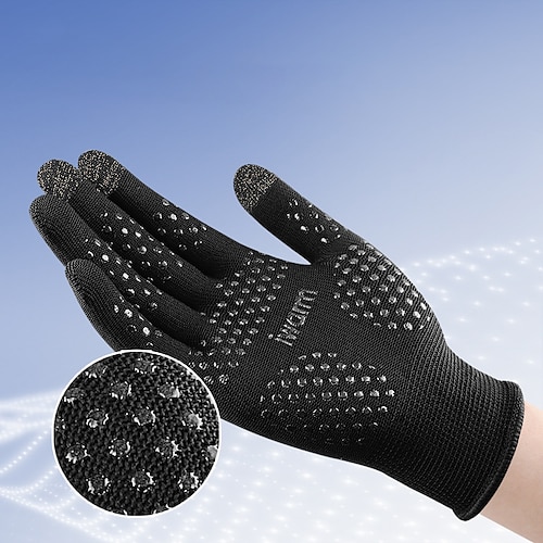 

Guantes de Ciclismo Guantes Táctiles Dedos completos A prueba de resbalones Filtro Solar Resistente al Viento Transpirable Guantes Deportivos Ejercicio al Aire Libre Ciclismo / Bicicleta Negro Blanco