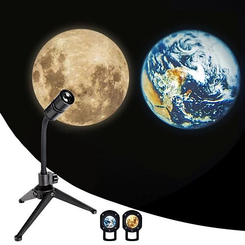 

Lune lampe projecteur veilleuse terre projection lampe led pour plafond de chambre, cadeau, décor de chambre, fond de photo