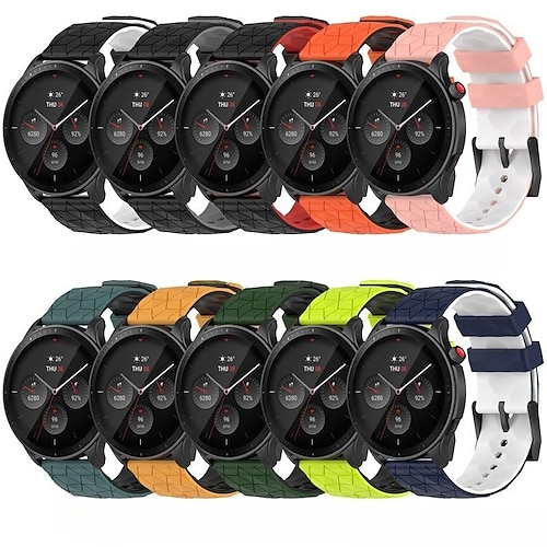 

Pulseiras de Relógio para Samsung Galaxy Watch 6/5/4 40/44mm, Galaxy Watch 5 Pro 45mm, Galaxy Watch 4/6 Classic 42/46/43/47mm, Watch 3, Active 2, Gear S3 S2 Silicone Substituição Alça 20mm 22mm