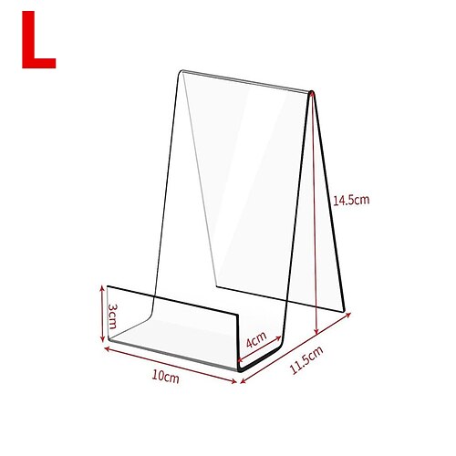 Acrylic Book Stands for Display, 6pcs Acrylic Display Easel for Pictures  Books - Transparent