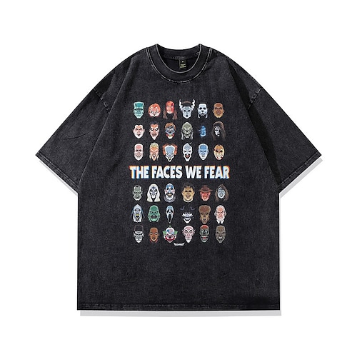 

Camiseta gótica punk de gran tamaño, camiseta lavada con ácido, camiseta gráfica con estampado retro vintage, camiseta unisex para hombres, mujeres, niños, niños, estampado en caliente, informal,