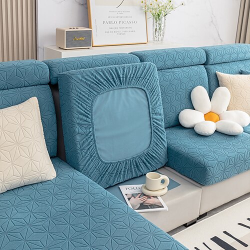 

Wave pattern elastic sofa cover full package jacquard anti slip sofa cover backrest cover sofa cushion cushion cover 1pc