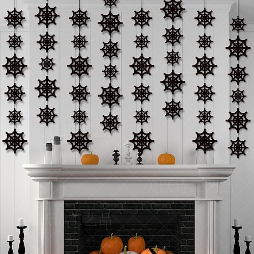 

Halloween Dekoration Spinnennetz Auto Linie Ornament Spukhaus